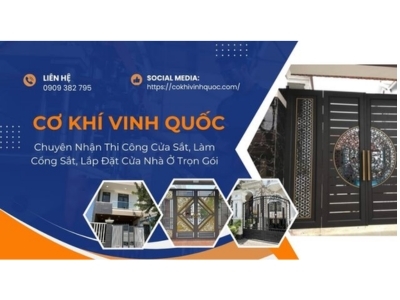 Dịch vụ làm cửa sắt giá rẻ - Cơ khí Vinh Quốc