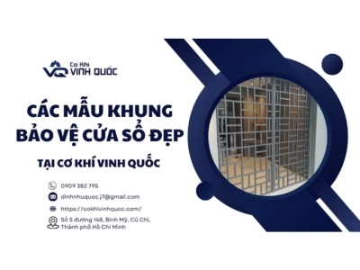 Các mẫu khung bảo vệ cửa sổ đẹp tại TPHCM