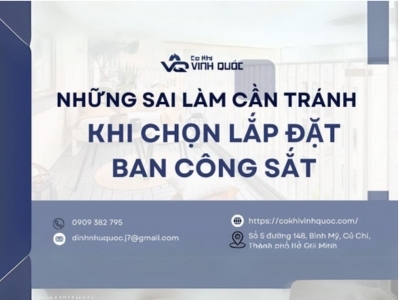Những sai lầm cần tránh khi chọn lắp đặt ban công sắt