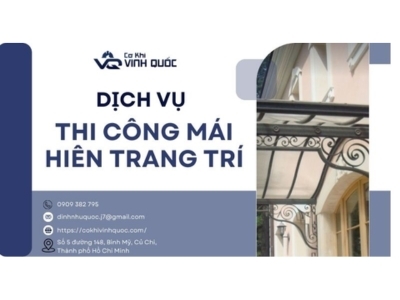 Thi công mái hiên trang trí