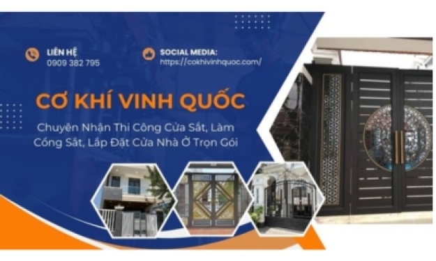 Dịch vụ làm cửa sắt giá rẻ - Cơ khí Vinh Quốc