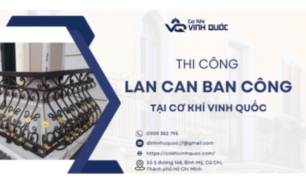 Thi Công lan can sắt ban công giá rẻ tại TP.HCM