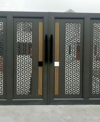 CỬA CỔNG SẮT CNC VÂN HOA