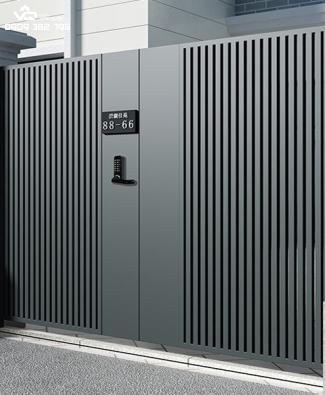 CỬA CỔNG SẮT SONG ĐỨNG HIỆN ĐẠI SƠN XÁM