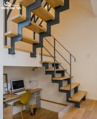 CẦU THANG SẮT BẬT GỔ