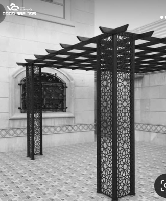 MÁI HIÊN TRANG TRÍ SẮT HỘP , CNC 1