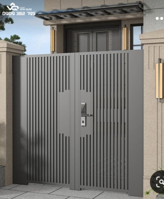 CỬA CỔNG SẮT PHONG CÁCH HIỆN ĐẠI SONG ĐỨNG 