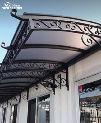 MÁI HIÊN TRANG TRÍ LỢP TẤM POLY 2