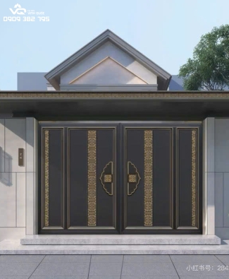 CỬA CỔNG SẮT KIỂU TÂN TRUNG HOA CNC